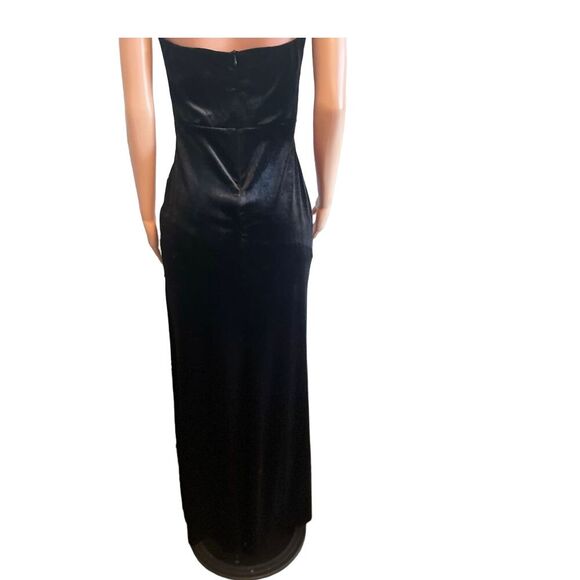 Vintage Next Up long black gown, size 13/14, high slit, glamorous, elegant - Picture 4 of 15